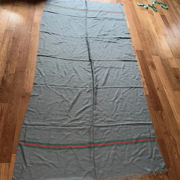 Fashion  unisex grey red green oversized blanket scarf - Picture 14 of 16